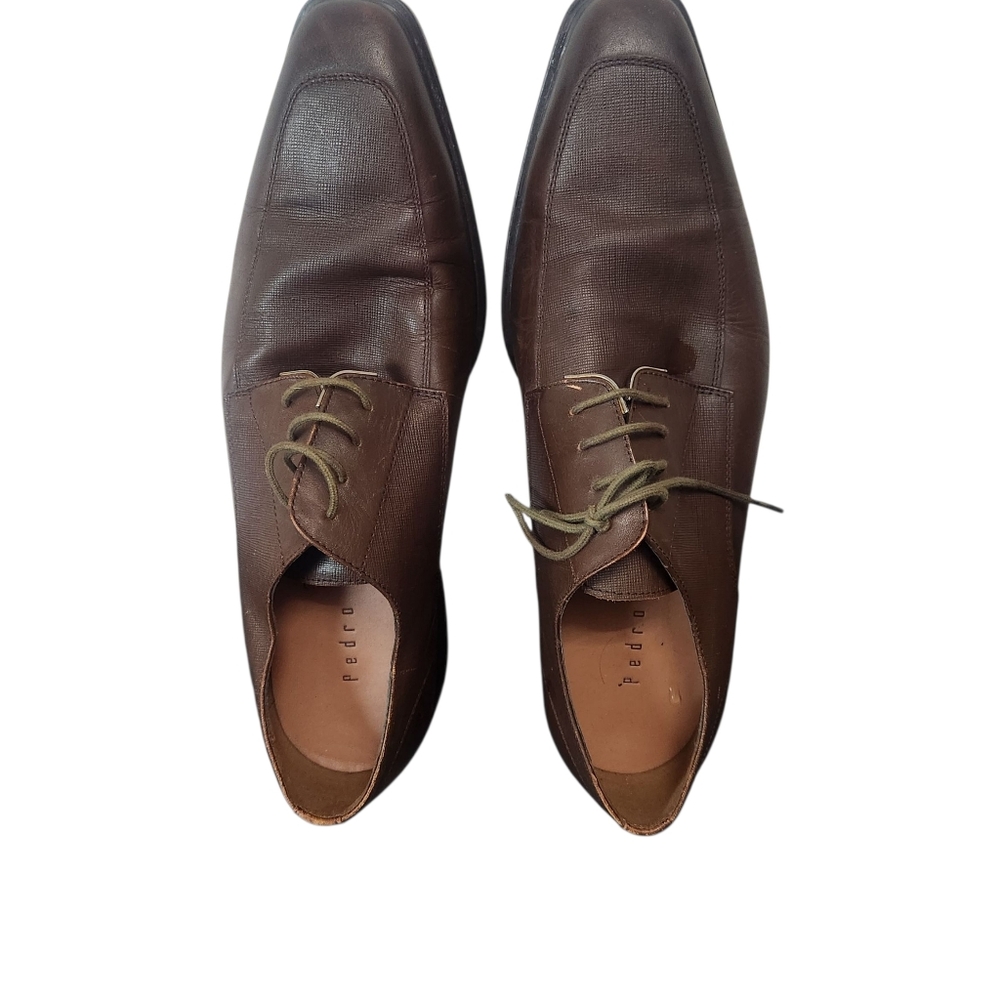 Pedro Garcia Brown Leather Derby Shoes